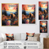 A Grizzly Bear In A Dreamy Retreat - Bear Home Decor Art