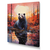 A Bear In A Dreamy Retreat - Bear Living Room Wall Art