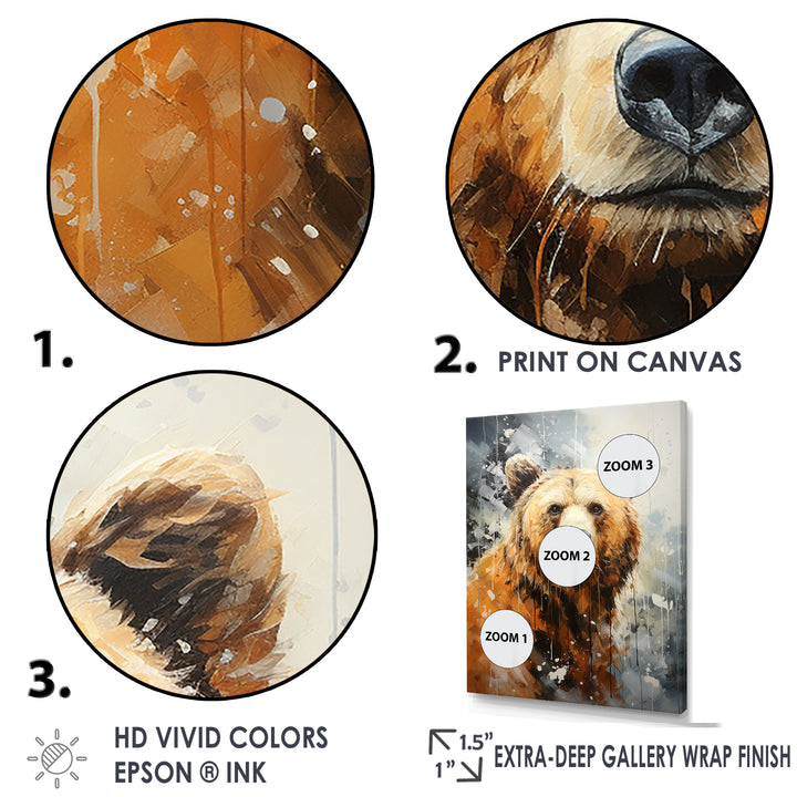 Majestic Mountain Bear - Bear Canvas Wall Art