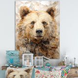 Minimalism Bear In Ice - Bear Wall Decor