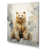 Minimalism Bear In Ice Art - Bear Wall Art Prints