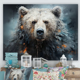 Minimalism Bear Black And White - Black Bear Wall Art