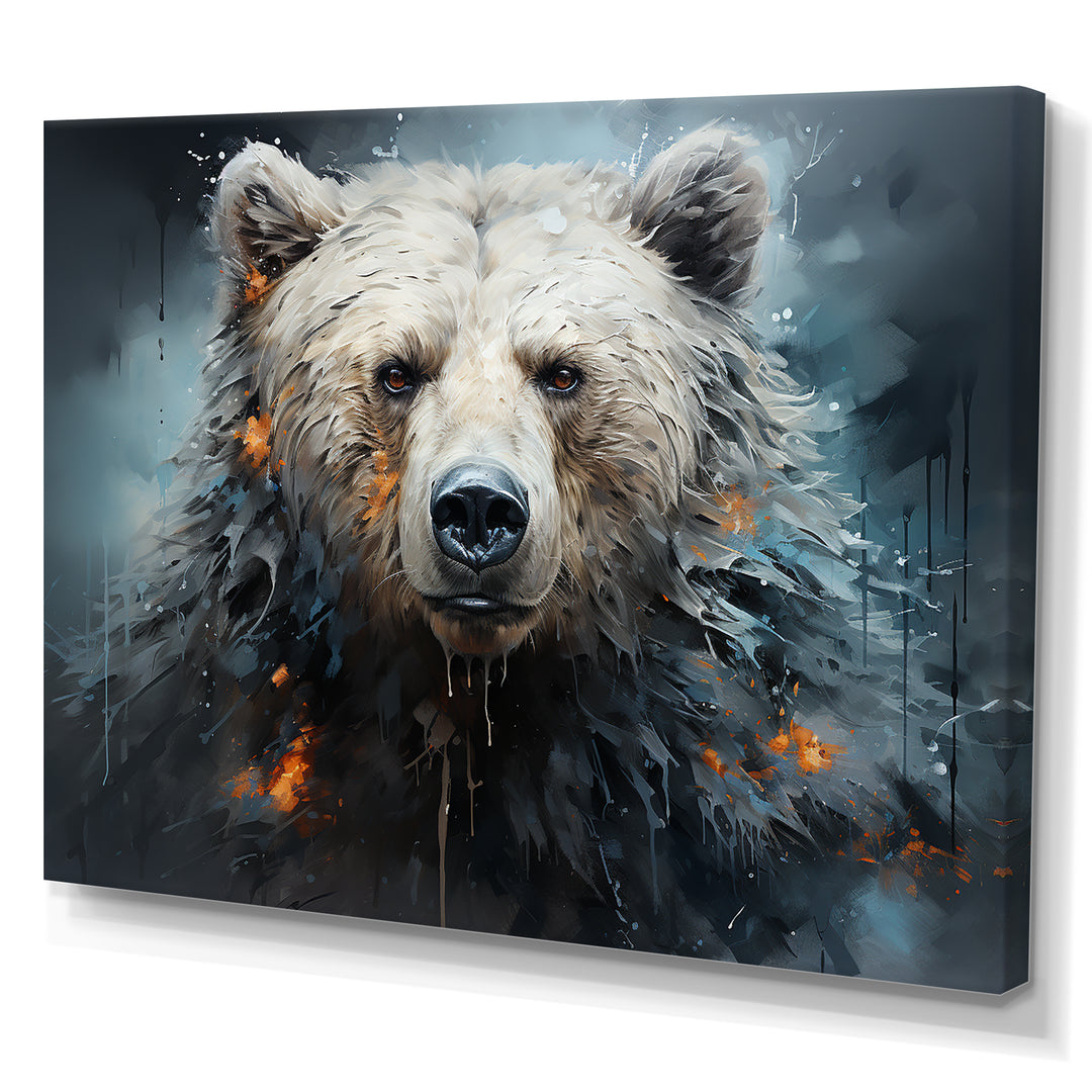 Minimalism Bear Black And White - Black Bear Wall Art