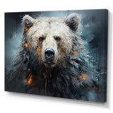 Minimalism Bear Black And White - Black Bear Wall Art