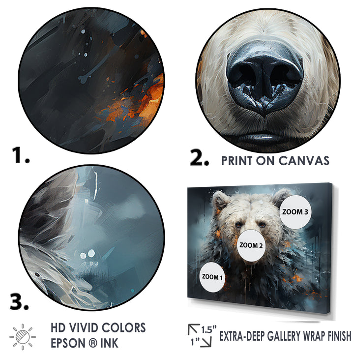 Minimalism Bear Black And White - Black Bear Wall Art