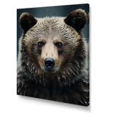 Minimalist Grizzly Bear Essence - Brown Bear Wall Art