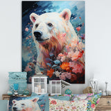 Pastel Polar Bear Serenity - Bear Framed Canvas Art