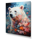 Pastel Polar Bear Serenity - Bear Framed Canvas Art