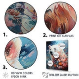 Pastel Polar Bear Serenity - Bear Framed Canvas Art