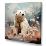 Polar Bear In Pastel Serenity - Bear Home Decor Art
