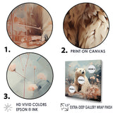 Polar Bear In Pastel Serenity - Bear Home Decor Art