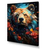 Pop Art Grizzly Bear Popularity - Bear Living Room Wall Art