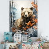 Surreal Grizzly Bear Dreamscape - Bear Canvas Wall Art