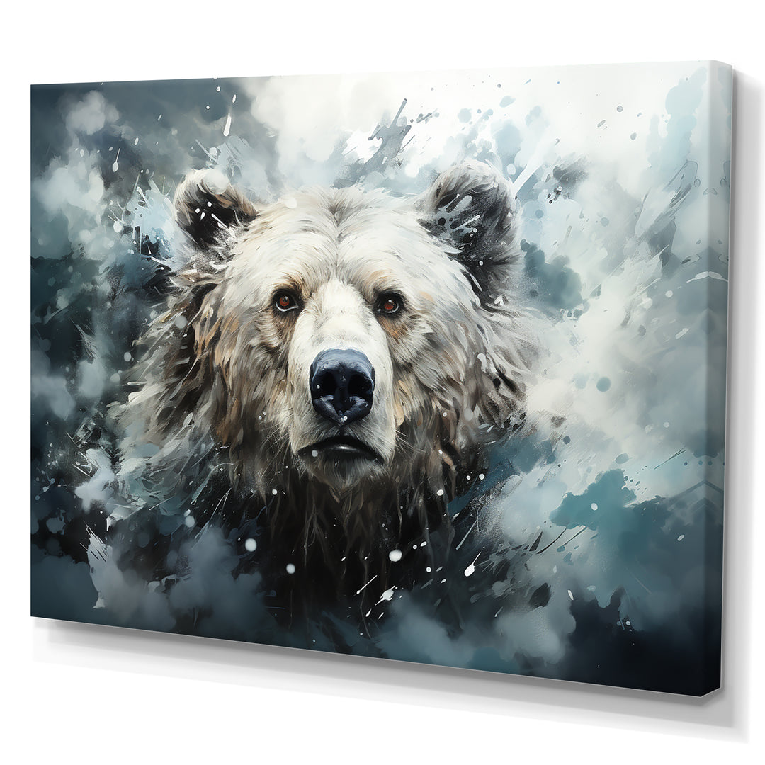 Surrealism Grizzly Bear In Dreamy Background - Bear Wall Decor