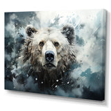 Surrealism Grizzly Bear In Dreamy Background - Bear Wall Decor