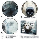 Surrealism Grizzly Bear In Dreamy Background - Bear Wall Decor