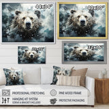 Surrealism Grizzly Bear In Dreamy Background - Bear Wall Decor
