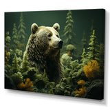 Whimsical Grizzly Bears In Forest - Bear Wall Art Prints