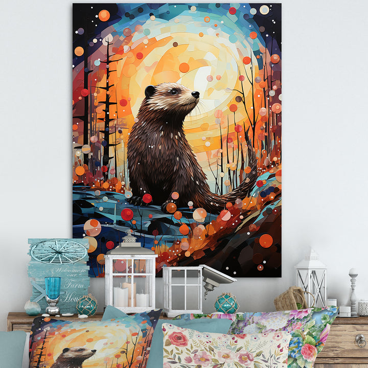 Fantasy Beaver Timberland - Brown Beaver Wall Art