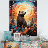 Fantasy Beaver Timberland - Brown Beaver Wall Art