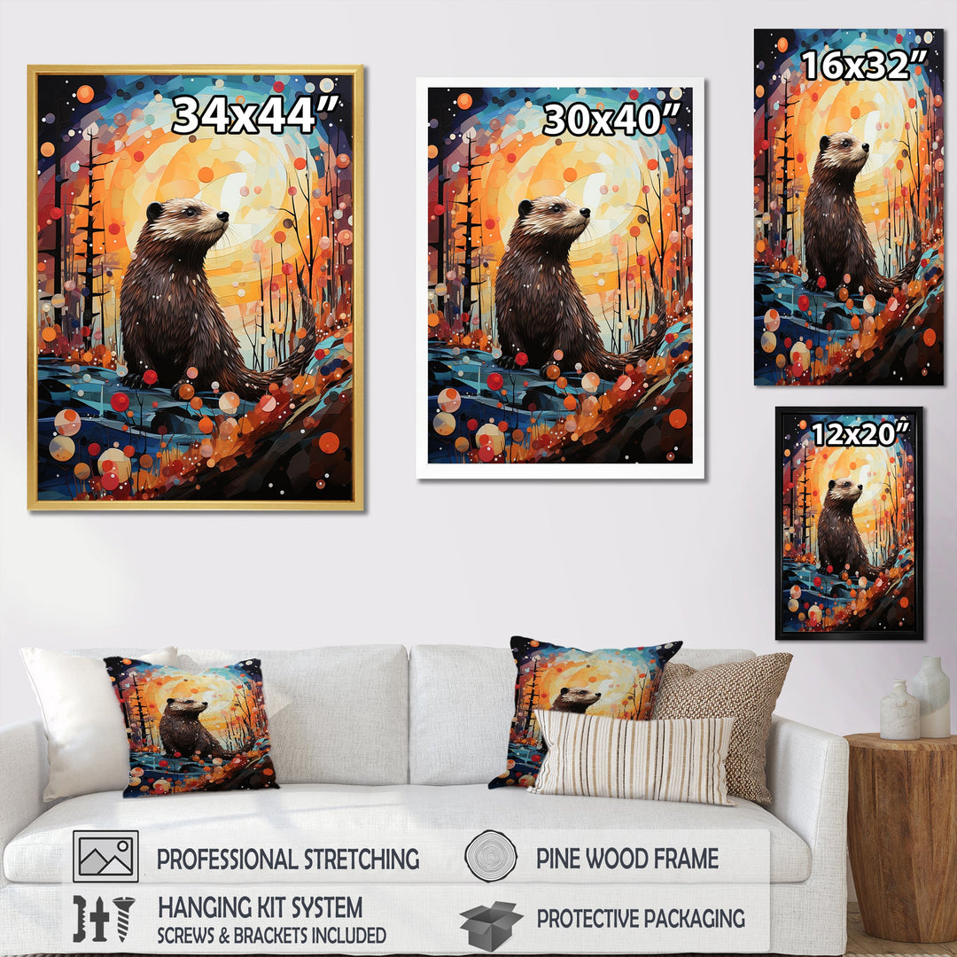 Fantasy Beaver Timberland - Brown Beaver Wall Art