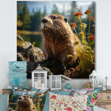 Depicting A Beaver In The Woods - Beaver Home Decor Art