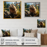 Depicting A Beaver In The Woods - Beaver Home Decor Art
