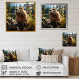 Depicting A Beaver In The Woods - Beaver Home Decor Art