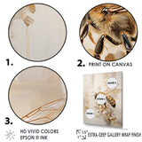 Minimalism Buzzing Bee - Bee Canvas Wall Art