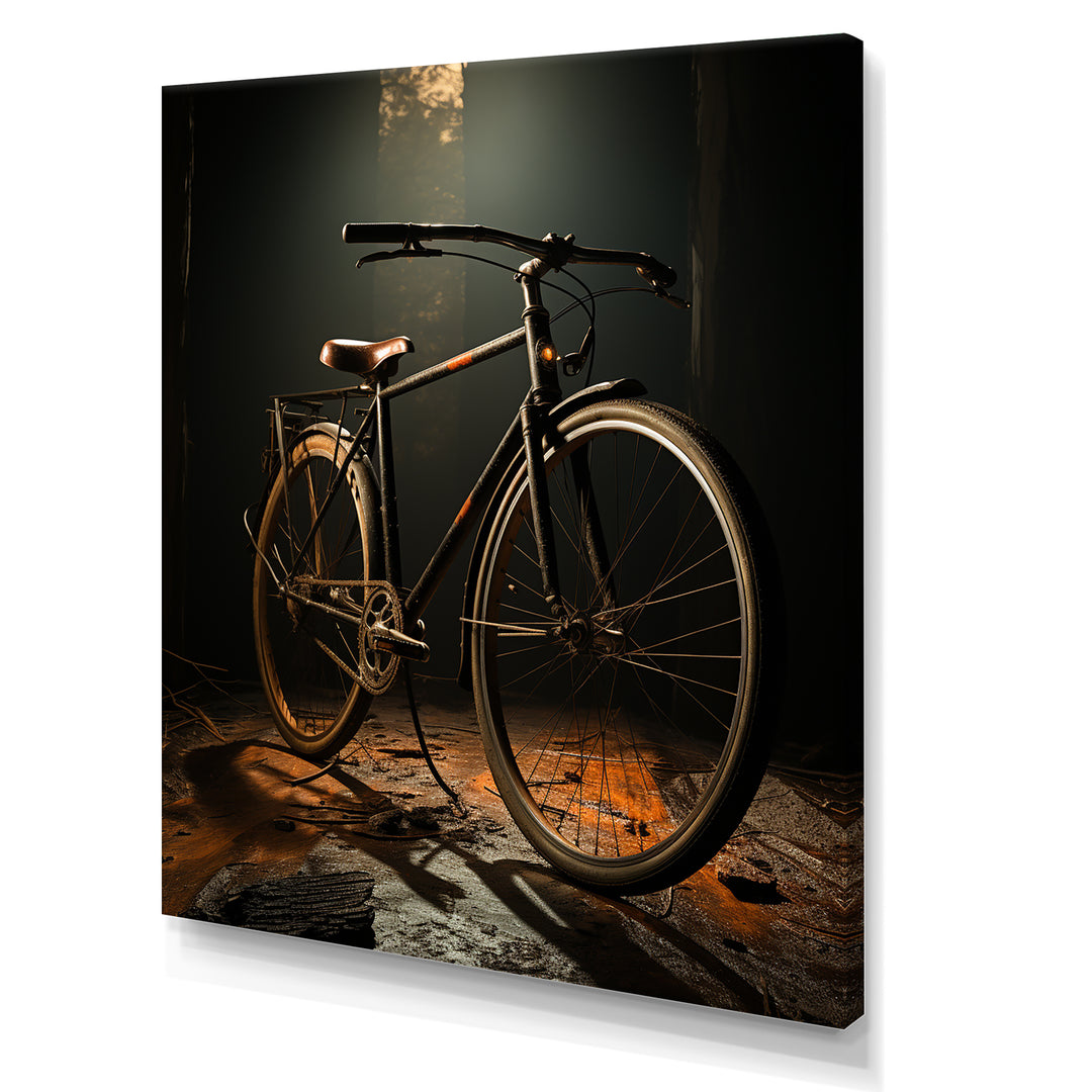 Bronze Balance Bicycle - Bicycle Canvas Wall Art