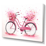 Candy Cruise Pink Bicycle - Bicycle Canvas Wall Art