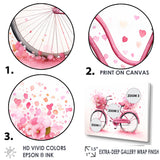Candy Cruise Pink Bicycle - Bicycle Canvas Wall Art