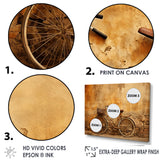 Caramel Commute Bicycle - Bicycle Canvas Wall Art