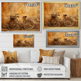 Caramel Commute Bicycle - Bicycle Canvas Wall Art