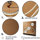 Ivory Itinerary Bicycle - Bicycle Canvas Wall Art