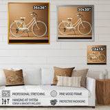 Ivory Itinerary Bicycle - Bicycle Canvas Wall Art