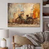 Rustic Vintage Bicycle Ride - Transportation Canvas Wall Art