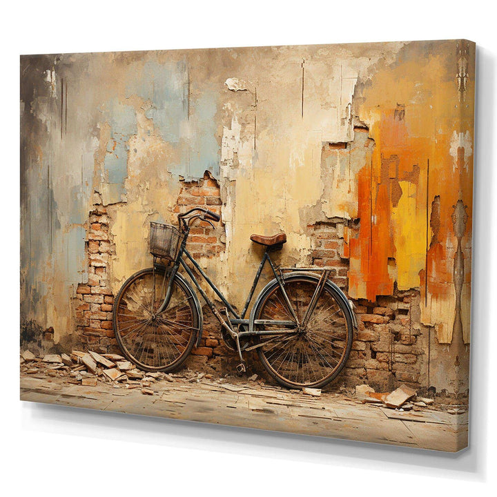 Rustic Vintage Bicycle Ride - Transportation Canvas Wall Art