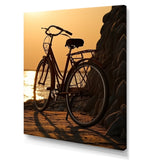 Sunset Spin - Bicycle Canvas Wall Art