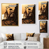 Sunset Spin - Bicycle Canvas Wall Art