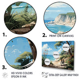 Turquoise Seaside Trek - Bicycle Canvas Wall Art