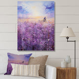 Violet Voyage - Bicycle Canvas Wall Art