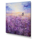 Violet Voyage - Bicycle Canvas Wall Art