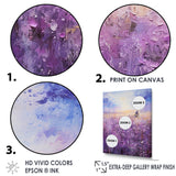 Violet Voyage - Bicycle Canvas Wall Art