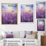 Violet Voyage - Bicycle Canvas Wall Art