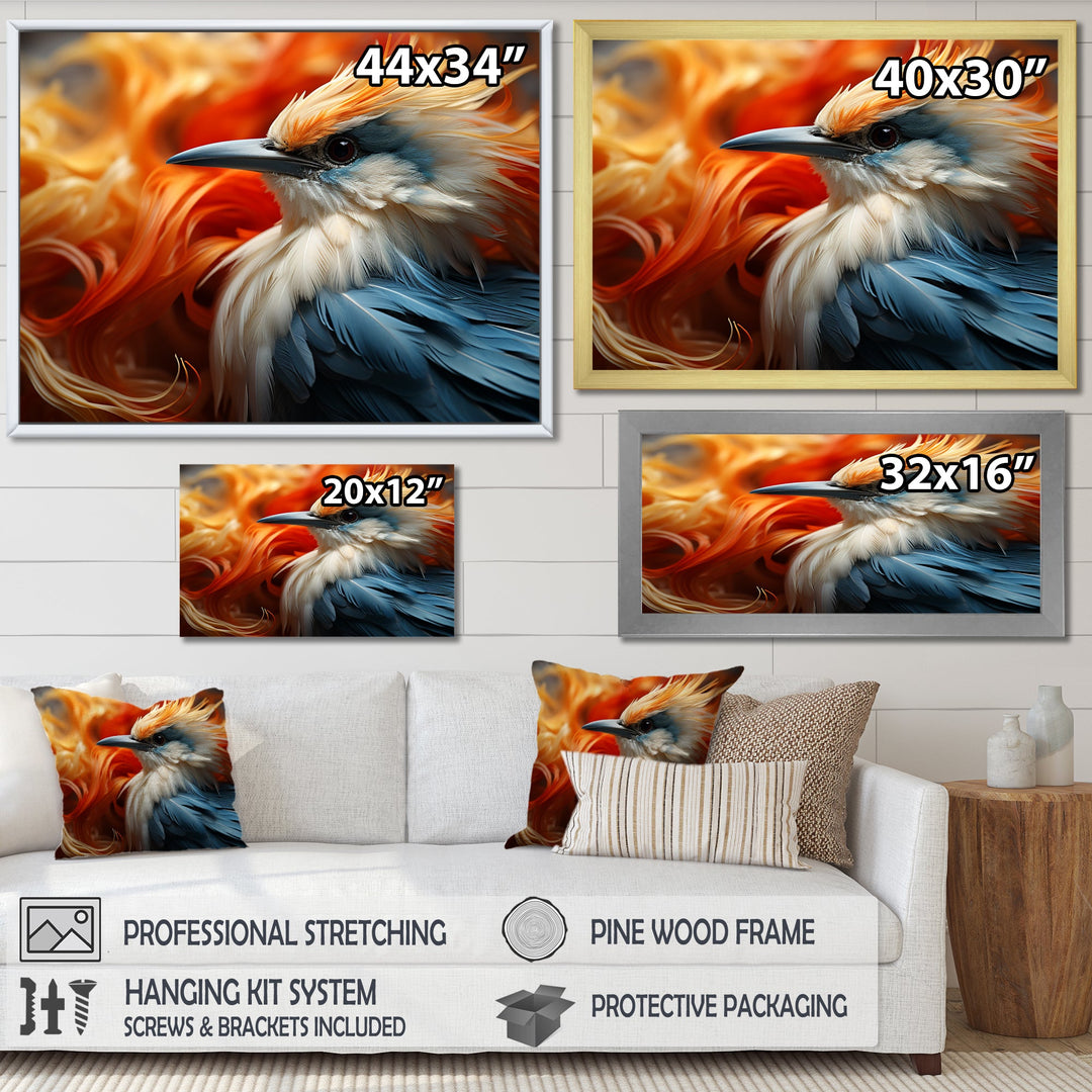 Ethereal Tones Form Abstract Wingspans - Bird Framed Canvas Art