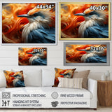 Ethereal Tones Form Abstract Wingspans - Bird Framed Canvas Art