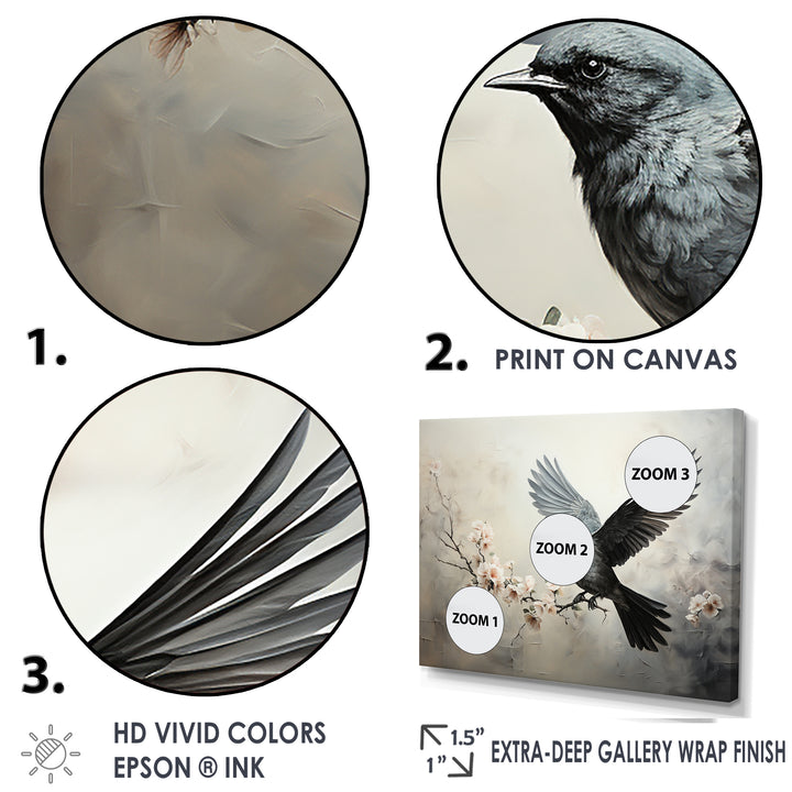 Minimalist Black Flight Of Bird - Bird Wall Art Prints