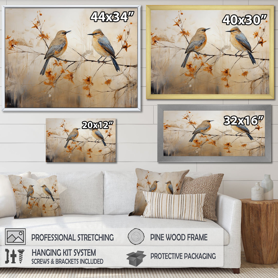 Minimalism Birds Paradise - Bird Floral Wall Art Prints