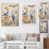 Minimalism Birds Paradise Floral Scenery - Bird Floral Home Decor Art